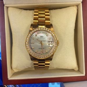 Oniss 18k GP Watch